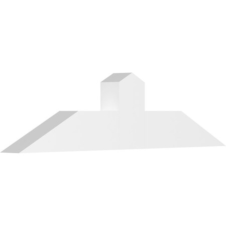 Ekena Millwork Portland Architectural Grade PVC Gable Bracket, 48"W x 12"H x 4"D x 6"F, 6/12 Pitch GBP048X12X0406POR00